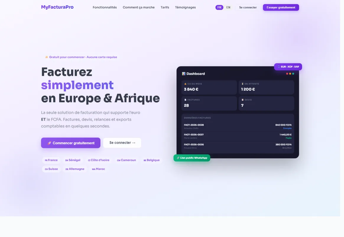 MyFacturaPro — Rechnungs-SaaS